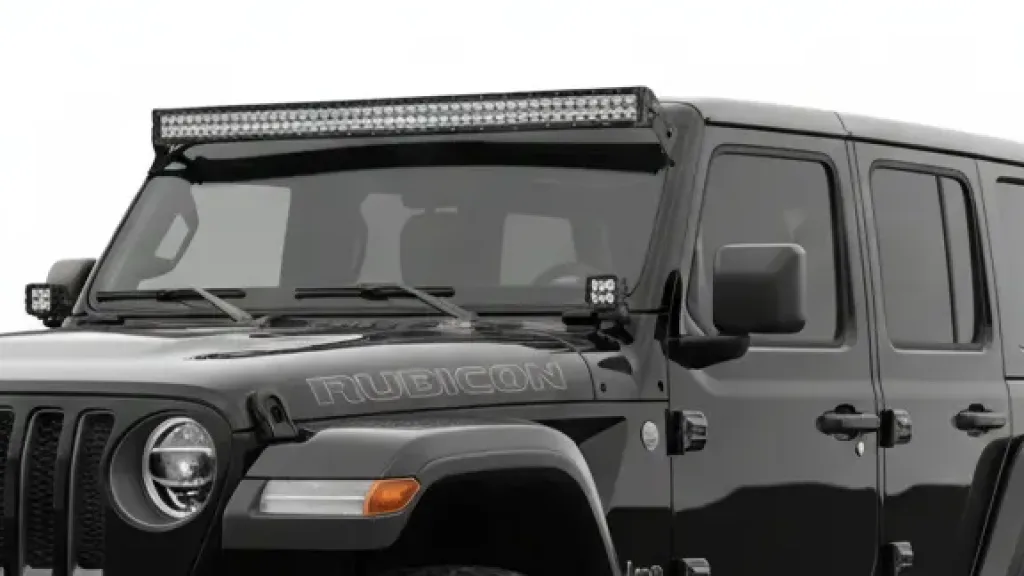 2021 Jeep Wrangler &mdash; Windshield & light bar